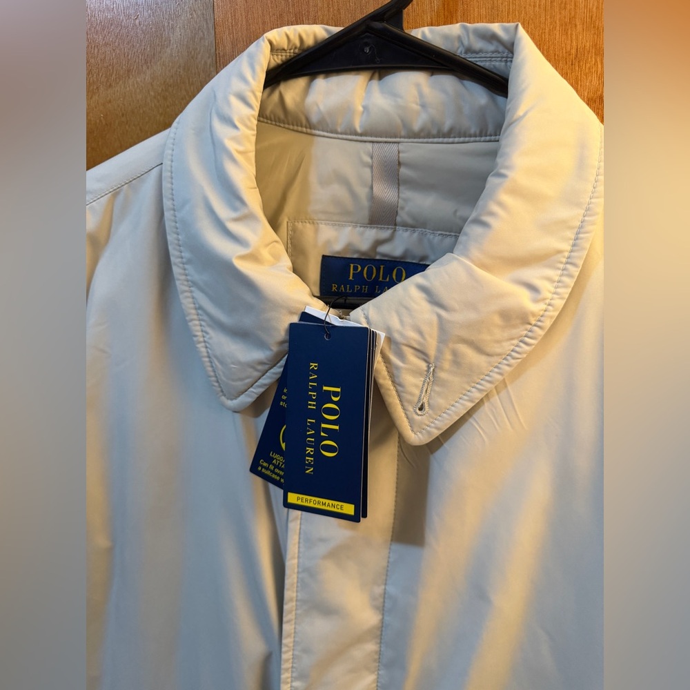 Ralph Lauren Men's Cream Raincoat - Picture 3 of 7